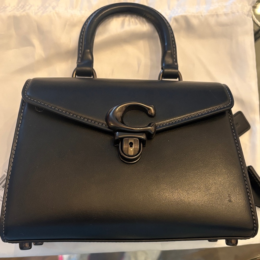 Coach Black Leather Satchel